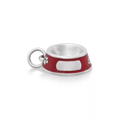 Enamel Pet Bowl Charm in Sterling Silver - Image 3