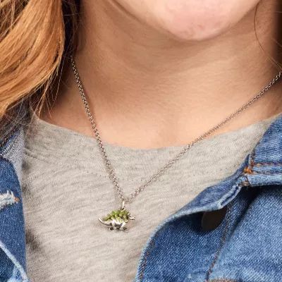 Enamel Dinosaur Charm in Sterling Silver - Image 4