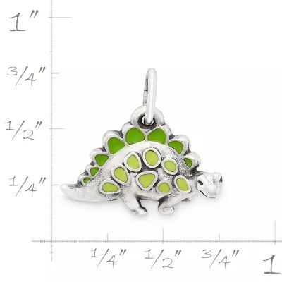 Enamel Dinosaur Charm in Sterling Silver - Image 5