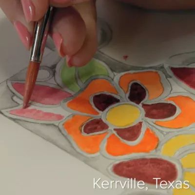 Enamel Texas Wildflower Charm in Sterling Silver - Image 5