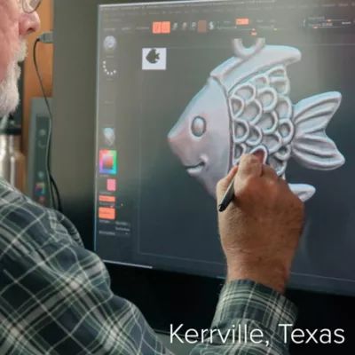 Enamel Happy Fish Charm in Sterling Silver - Image 6