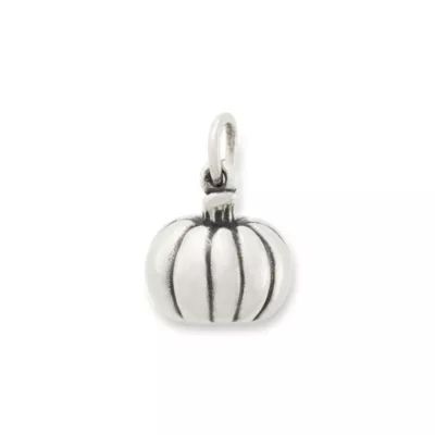 Carved Jack-O-Lantern Charm in Sterling Silver - Image 2