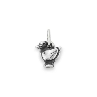 Mini Duck Charm in Sterling Silver