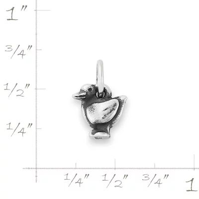 Mini Duck Charm in Sterling Silver - Image 5