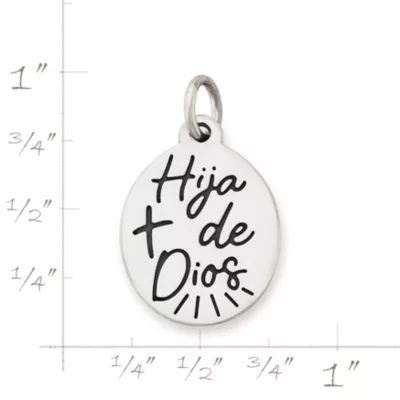 Hija de Dios Charm in Sterling Silver - Image 4