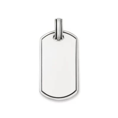 Classic Tag Pendant in Sterling Silver