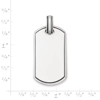 Classic Tag Pendant in Sterling Silver - Image 6