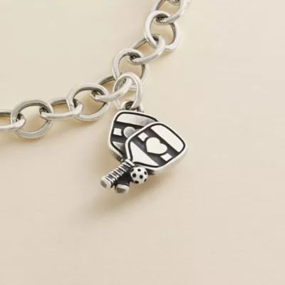 Pickleball Charm in Sterling Silver - Image 3