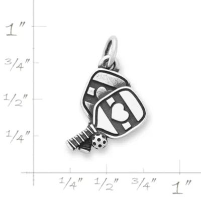 Pickleball Charm in Sterling Silver - Image 5