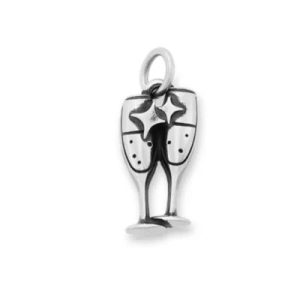 Sparkling Celebration Charm in Sterling Silver