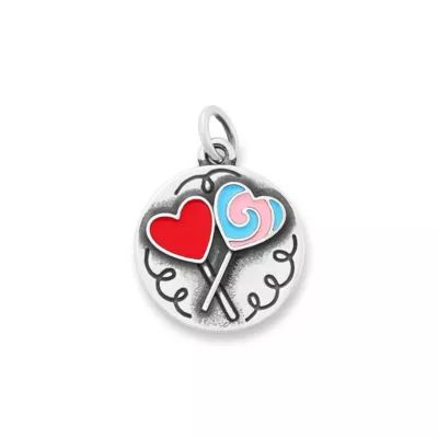 Enamel U R Sweet Lollipop Charm in Sterling Silver - Image 2