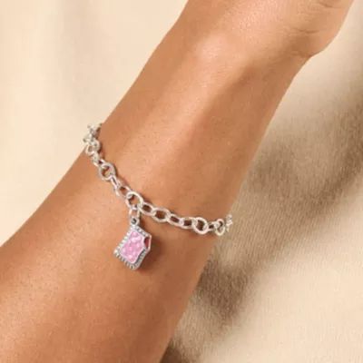 Enamel Frosted Toaster Pastry Charm in Sterling Silver - Image 3