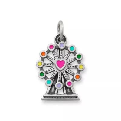 Enamel Ferris Wheel Charm in Sterling Silver