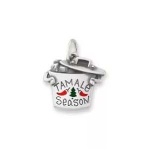 Enamel Tamale Season Charm in Sterling Silver