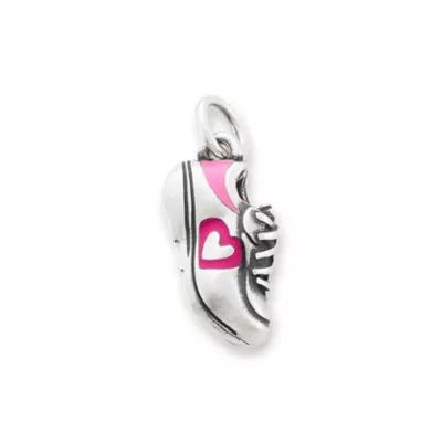 Enamel Love My Sneakers Charm in Sterling Silver