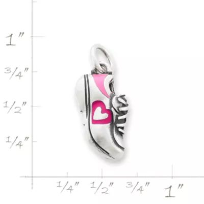 Enamel Love My Sneakers Charm in Sterling Silver - Image 4
