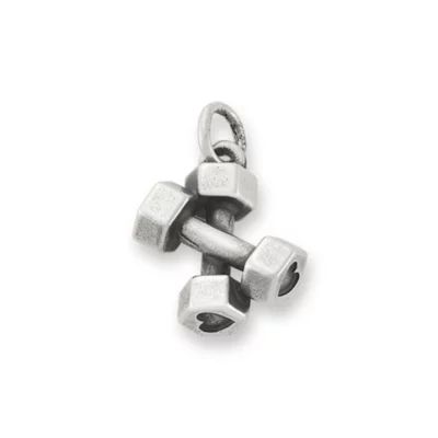 Strong and Fit Charm in Sterling Silver