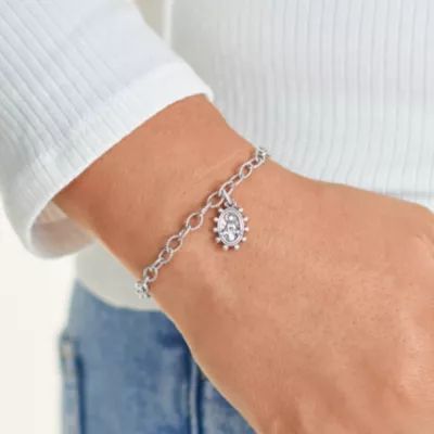 Virgin Mary Charm in Sterling Silver - Image 5