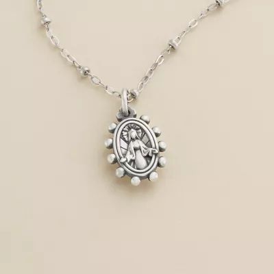 Virgin Mary Charm in Sterling Silver - Image 2