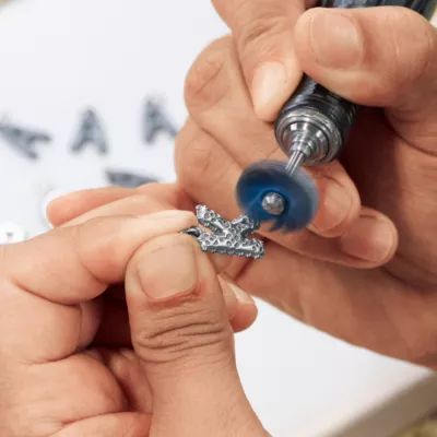 Enamel Consuela Floral Initial Charm in Sterling Silver - Image 5