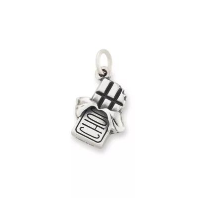 Sweet On You Chocolate Bar Charm in Sterling Silver
