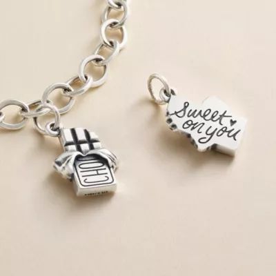 Sweet On You Chocolate Bar Charm in Sterling Silver - Image 3