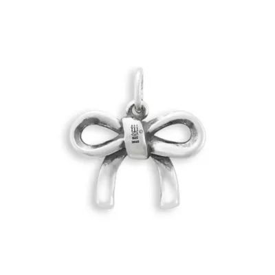 Bow Charm in Sterling Silver - Image 2