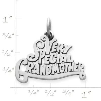 "Very Special Grandmother" Charm in Sterling Silver - Image 2