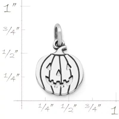 Jack O'Lantern Charm in Sterling Silver - Image 2