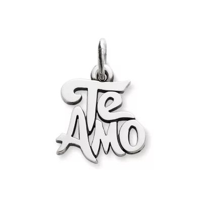 Te Amo Charm in Sterling Silver