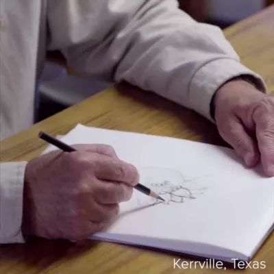 Wild Sunflower Dangle Earrings in Sterling Silver and Bronze - Image 6