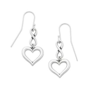 Infinite Love Dangle Earrings in Sterling Silver