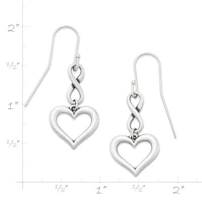 Infinite Love Dangle Earrings in Sterling Silver - Image 6