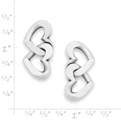 Chain of Hearts Drop Earrings in Sterling Silver - Image 6