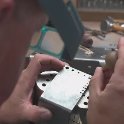 Delicate Pave Diamond Texas Stud Earrings in 14K Yellow Gold - Image 7