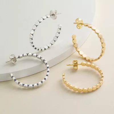 Confetti Hoops in 14K Yellow Gold - Image 5
