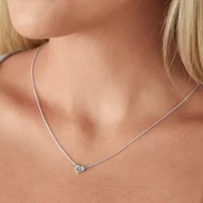 Love My Pet Heart Necklace in Sterling Silver - Image 5