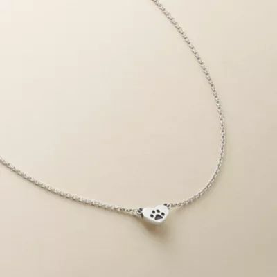 Love My Pet Heart Necklace in Sterling Silver - Image 3