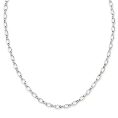 Medium Twist Charm Necklace in Sterling Silver