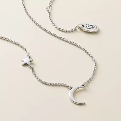 Shoot for the Moon Necklace in Sterling Silver or 14K Yellow Gold - Image 3
