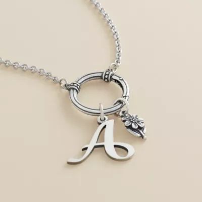 Beaded Changeable Charm Necklace in Sterling Silver - Image 4
