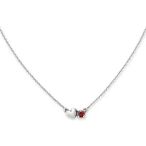 Wrapped Up in Love Gemstone Necklace in Sterling Silver