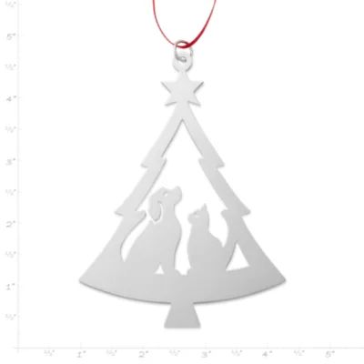 Furry Friends Christmas Ornament in Sterling Silver - Image 4