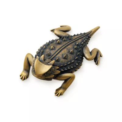 Horned Toad Paperweight in Bronze - Image 2