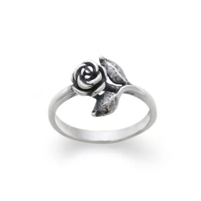 Small Rose Ring in Sterling Silver