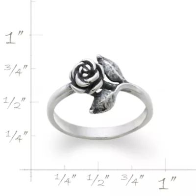 Small Rose Ring in Sterling Silver - Image 3