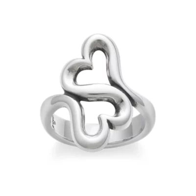 Heart to Heart Ring in Sterling Silver