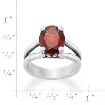 Oval Gemstone Ring in Sterling Silver - Image 7