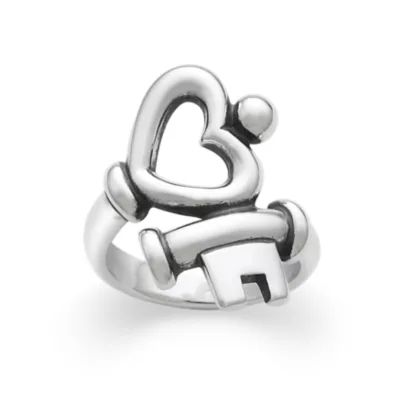 Key to My Heart Ring in Sterling Silver