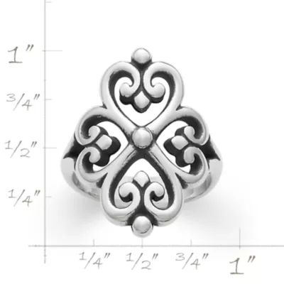 Adorned Hearts Ring in Sterling Silver - Image 2